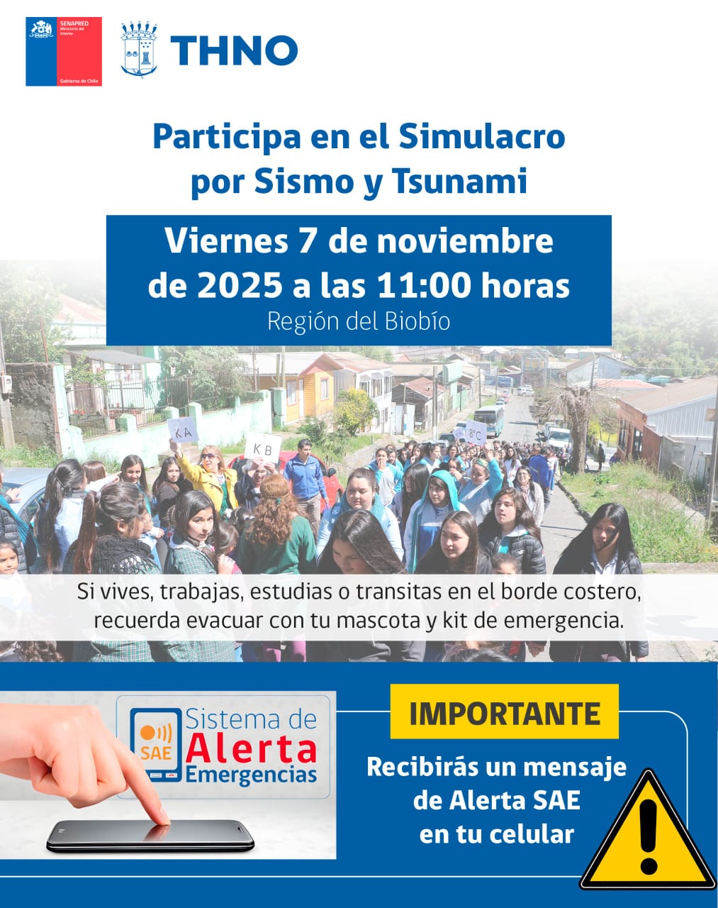 SIMULACRO POR SISMO Y TSUNAMI